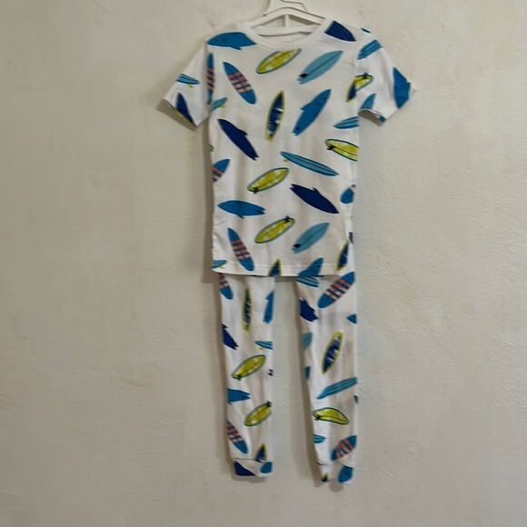 Carter’s Kid's 4 Piece 100%  Cotton Dinosaur and Shark Ocean Print  PJ’s  7 - Picture 1 of 7